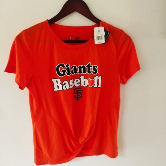Woman Giants SF Baseball Theme Shirt size S Orange color - Picture 1 of 7